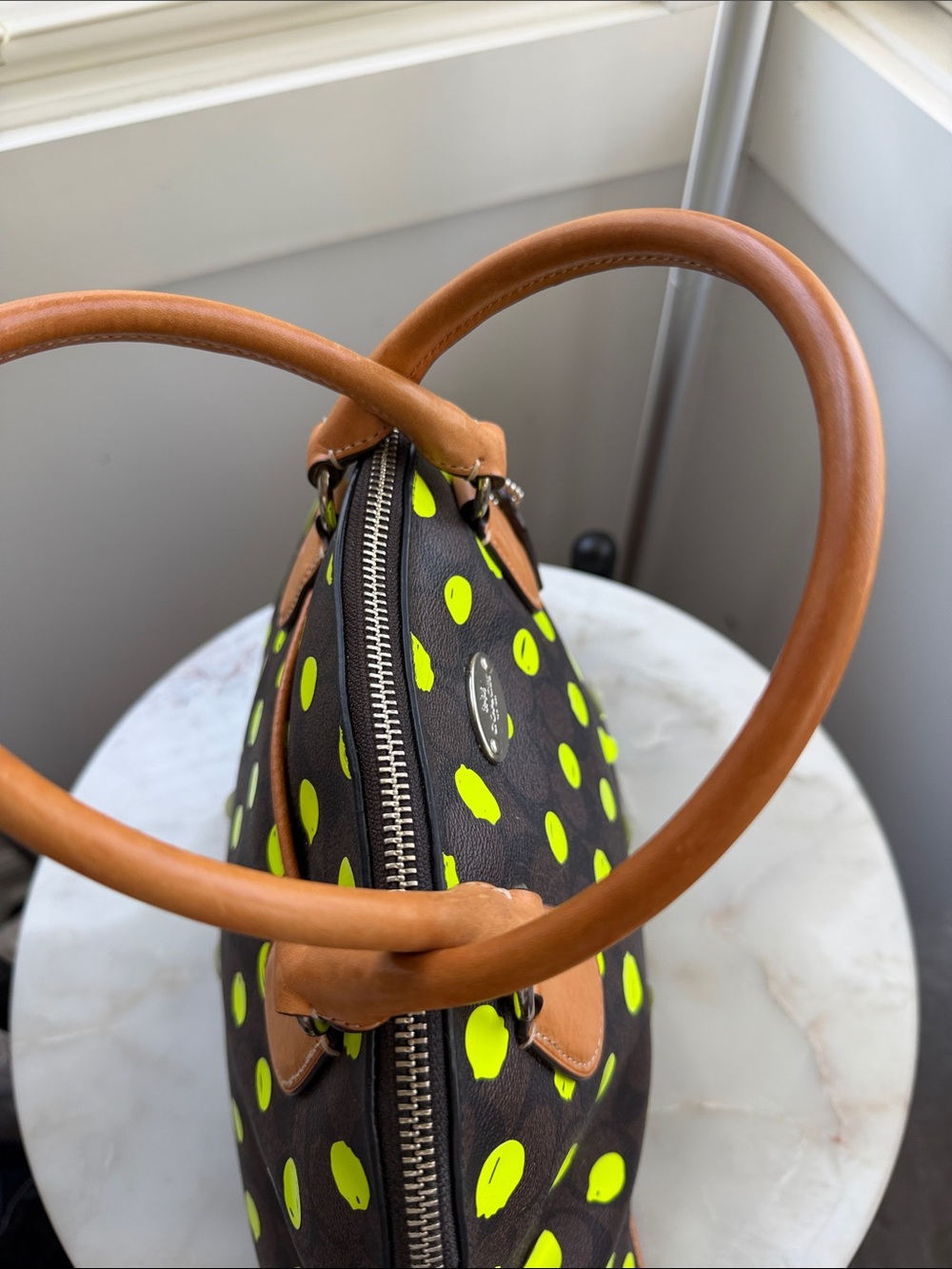 Coach Cora Dome Satchel - Picture 7 of 9